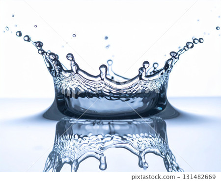 water splash in glass 131482669