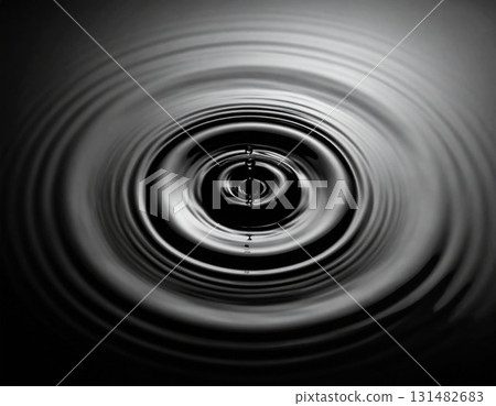 abstract light effect of water drop falling in water 131482683