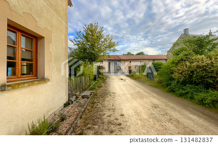 Bergnicourt, Rethel, Ardennes, Grand-Est, France, August, 28th, 2025,An Enchanting Rural Pathway 131482837