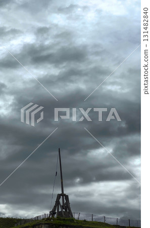 Castle of Sedan, Sedan, Rethel, Ardennes, Grand-Est, France, August, 28th, 2025, A Dramatic Cloudy Castle of Sedan, Sedan, Rethel, Ardennes, Grand-Est, France, August, 28th, 2025, A Dramatic Cloudy 131482840