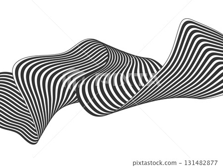 pattern of smooth wavy lines. Design for packaging design, music illustration, technology and creative ideas pattern of smooth wavy lines. Design for packaging design, music illustration, technology and creative ideas 131482877