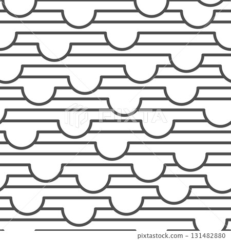 Seamless pattern of linear geometric shapes. Background for banner, poster, screensaver, decoration, interior and creative idea 131482880