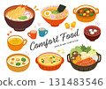 Winter flavors: illustrations of warm food 131483546