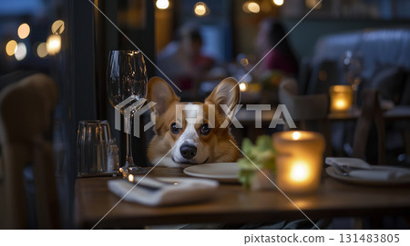 桌上的柯基犬 2 131483805