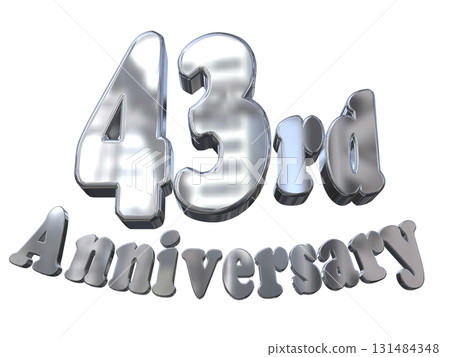 3DCG text "43rd Anniversary/43rd Anniversary Mark Sparkle" 3DCG text "43rd Anniversary/43rd Anniversary Mark Sparkle" 131484348
