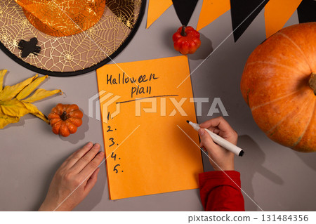 Making a Halloween Plan for the Upcoming Autumn Holiday 131484356