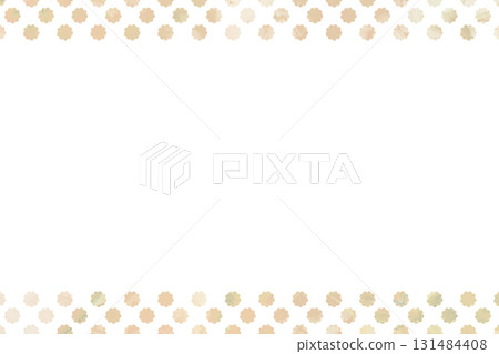 圓點背景花卉圖案框架 131484408