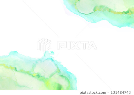 Watercolor frame marble fluffy watercolor style 131484743