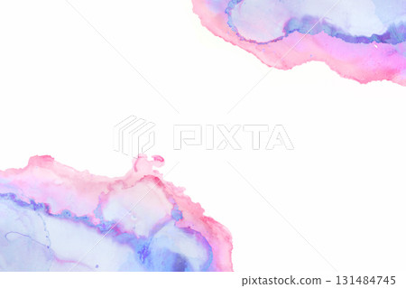 Watercolor frame marble fluffy watercolor style Watercolor frame marble fluffy watercolor style 131484745