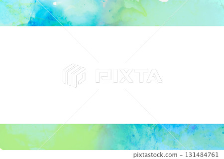 水彩畫框大理石蓬鬆水彩風格 131484761
