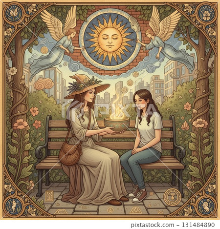 Witch offering medicine 131484890