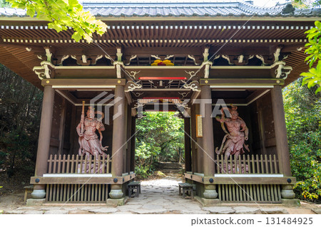 Nio guardian demons at Misen Niomon gate, Miyajima Island Nio guardian demons at Misen Niomon gate, Miyajima Island 131484925