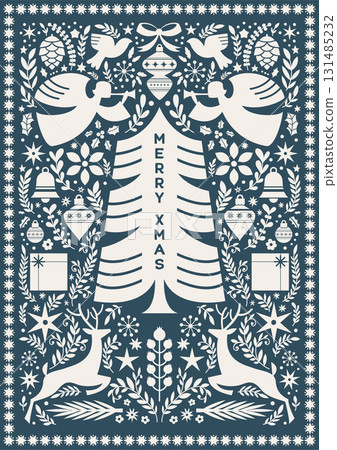 Nordic Angels Christmas Tree Design 131485232