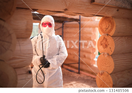 Disinsection of a wooden house Disinsection of a wooden house 131485506