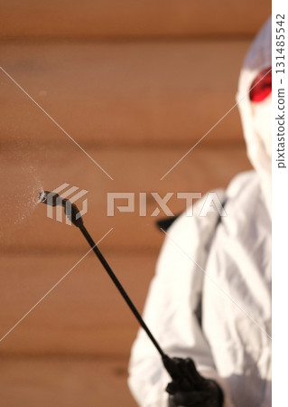 Disinsection of a wooden house Disinsection of a wooden house 131485542