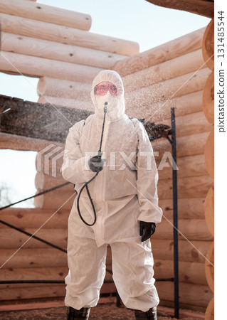 Disinsection of a wooden house Disinsection of a wooden house 131485544