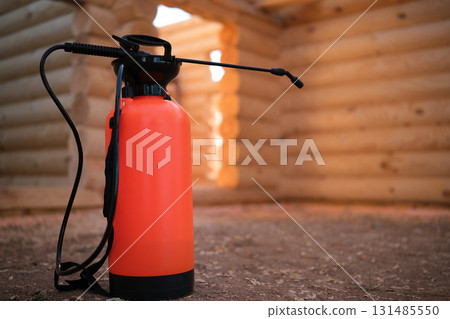 Disinsection of a wooden house 131485550