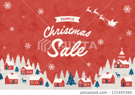 Christmas background frame. Christmas sale illustration 131485560