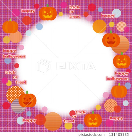 Halloween frame white space jack-o'-lantern pumpkin 131485585