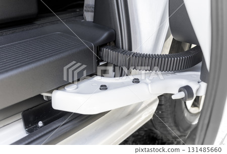 A metal part that connects the car body to the sliding door A metal part that connects the car body to the sliding door 131485660