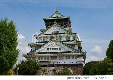 從大阪城公園眺望的天守閣 從大阪城公園眺望的天守閣 131485680