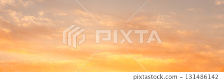 Dramatic autumn sunset sky 131486142