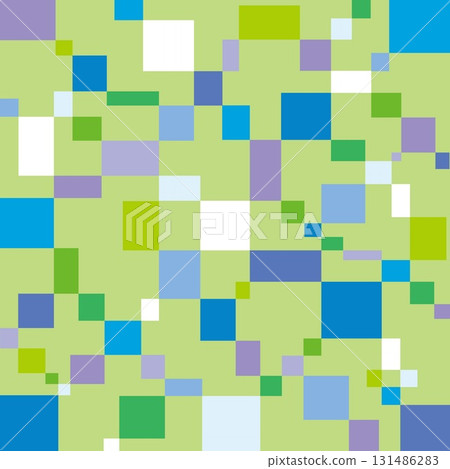 Geometric pattern, square, green, blue Geometric pattern, square, green, blue 131486283
