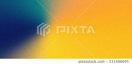 Vibrant grainy background, yellow blue noise texture abstract color gradient banner, poster header cover wallpaper design Vibrant grainy background, yellow blue noise texture abstract color gradient banner, poster header cover wallpaper design 131486695