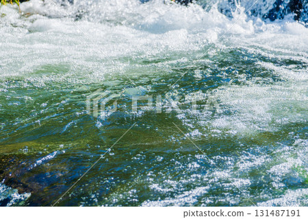 Summer River Close-up of the River Flow 59 131487191