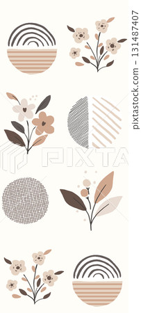 Assorted Hand painted Floral Animal And Scenic Patterned Decorative Paper Collection 131487407