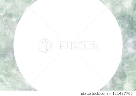 Round Frame Moon Space 131487703