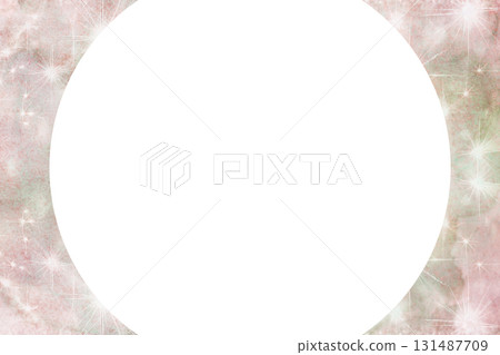 Round Frame Moon Space 131487709