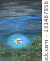 Mysterious fish on the seabed 131487856