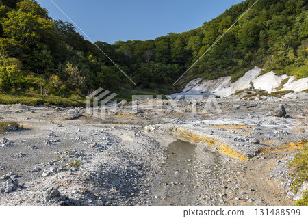 秋日傍晚的烏索里山湖、恐山 131488599