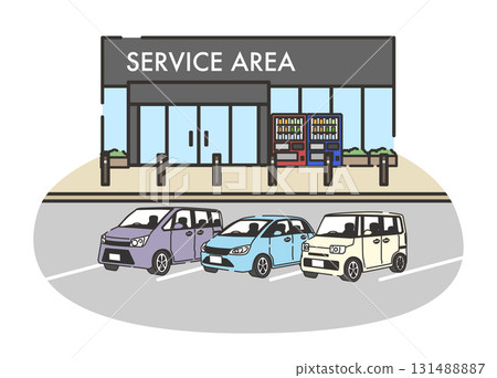 Service area with parking Service area with parking 131488887