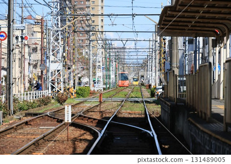 Scenery from Tokyo Sakura Tram Arakawa-shako-mae Station 131489005