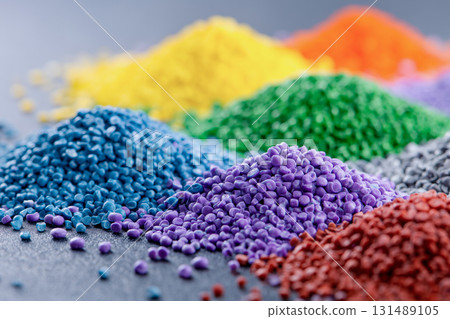 Plastic color polymer pigment granules for industrial. 131489105