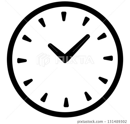 簡單的時鐘計時器向量插圖素材 131489302