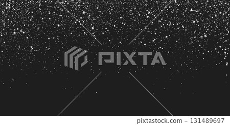 Silver glitter shimmering on black background Silver glitter shimmering on black background 131489697
