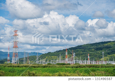 關西電力變電站及輸電線塔,大阪府高槻市 關西電力變電站及輸電線塔,大阪府高槻市 131490387