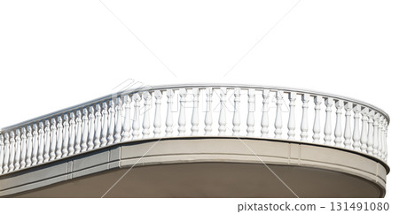 Balcony with stone railings 131491080