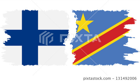 Congo - Kinshasa and Finland grunge flags connection vector Congo - Kinshasa and Finland grunge flags connection vector 131492006