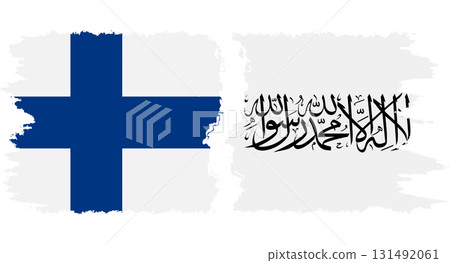 Afghanistan and Finland grunge flags connection vector Afghanistan and Finland grunge flags connection vector 131492061