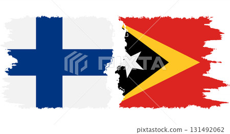 Timor-Leste - East Timor and Finland grunge flags connection vecto Timor-Leste - East Timor and Finland grunge flags connection vecto 131492062