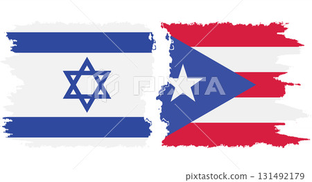 Puerto Rico and Israel grunge flags connection vector Puerto Rico and Israel grunge flags connection vector 131492179