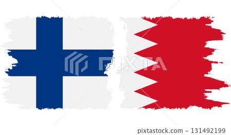 Bahrain and Finland grunge flags connection vector Bahrain and Finland grunge flags connection vector 131492199