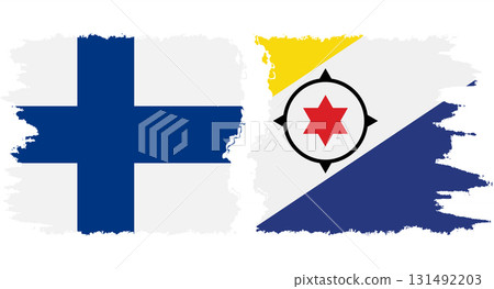 Bonaire and Finland grunge flags connection vector Bonaire and Finland grunge flags connection vector 131492203