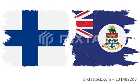 Cayman Islands and Finland grunge flags connection vector Cayman Islands and Finland grunge flags connection vector 131492208