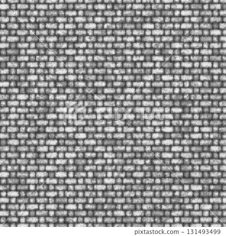Gray brick wall showing a seamless texture pattern Gray brick wall showing a seamless texture pattern 131493499