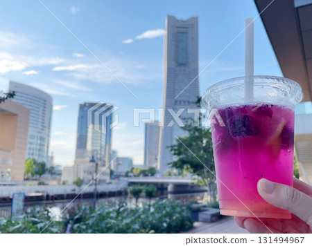 Dragon fruit and lychee lemonade soda Dragon fruit and lychee lemonade soda 131494967